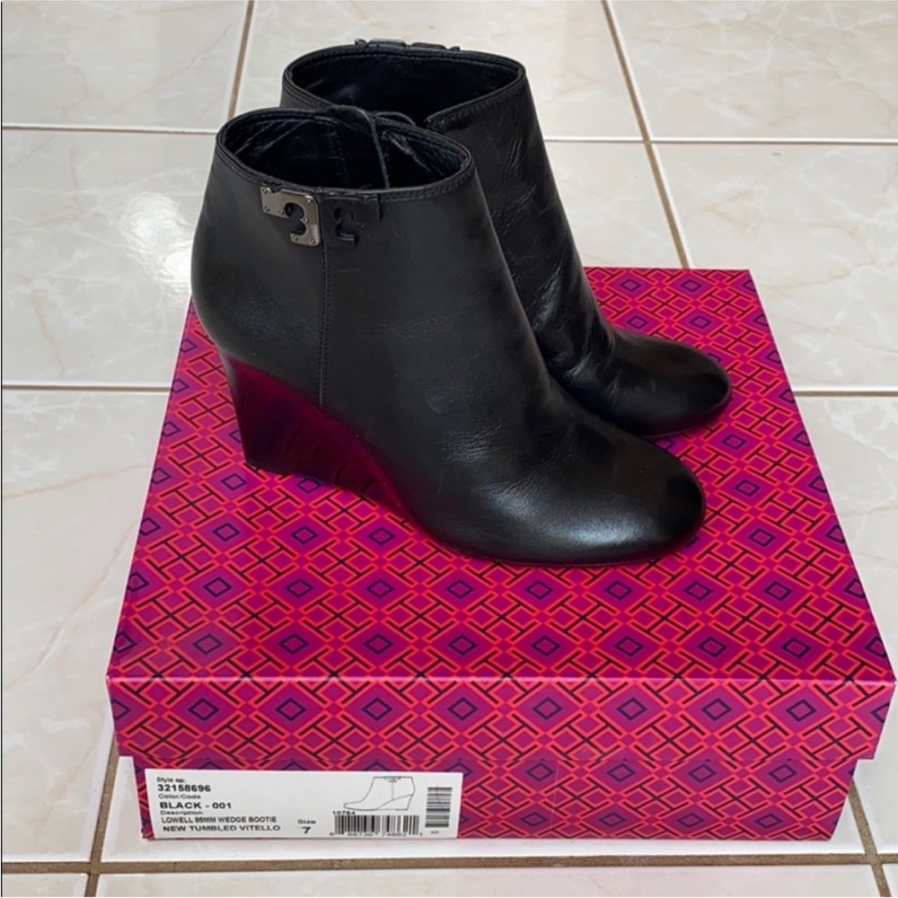 Tory Burch Lowell wedge bootie